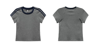 contrast cotton tee