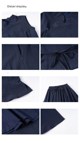 stand collar vest