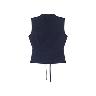 stand collar vest