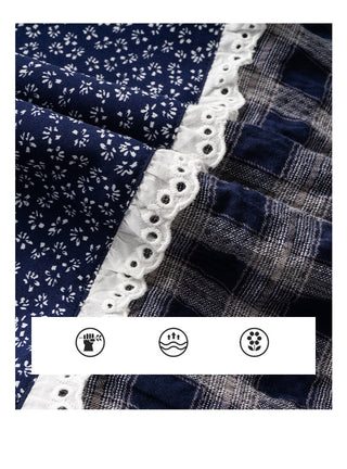 floral plaid skirt