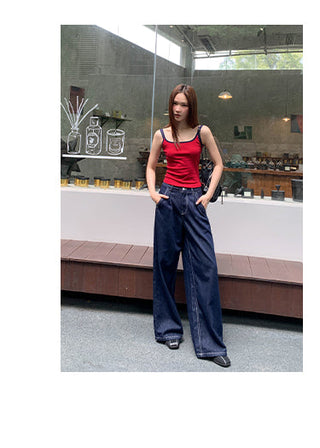 loose straight jeans