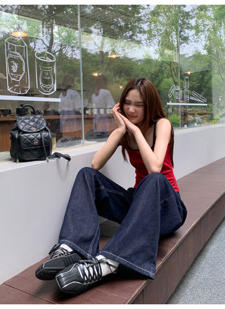 loose straight jeans