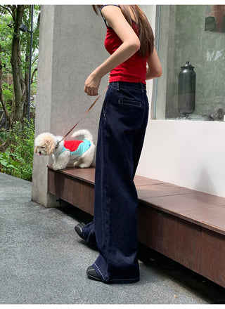 loose straight jeans