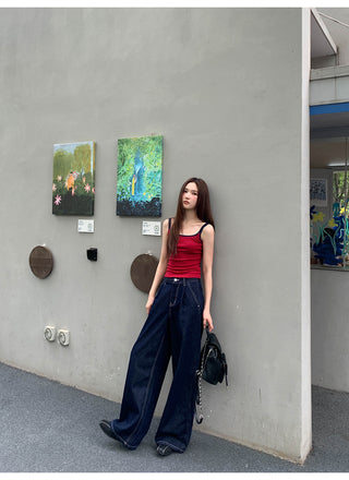 loose straight jeans