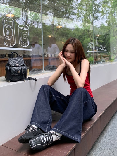 loose straight jeans
