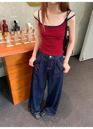 loose straight jeans