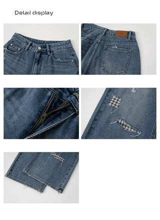 ripped wide jeans