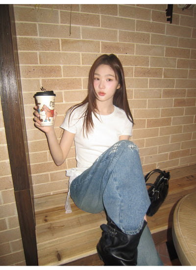 ripped wide jeans