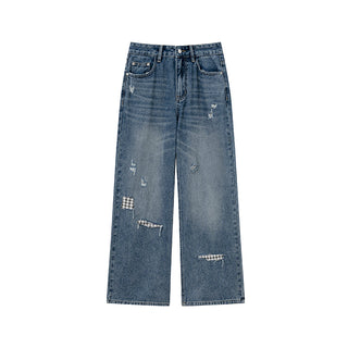 ripped wide jeans