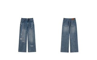ripped wide jeans