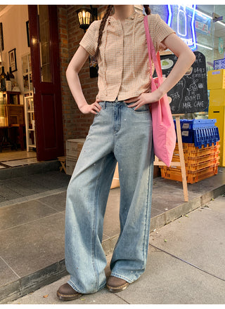 metal panel jeans