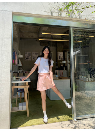 contrast shorts set