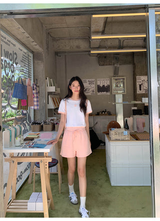 contrast shorts set