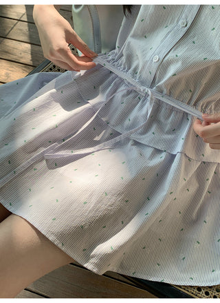 lace drawstring dress