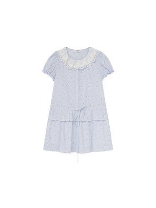 lace drawstring dress
