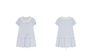 lace drawstring dress