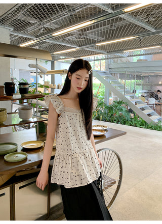 western lace blouse