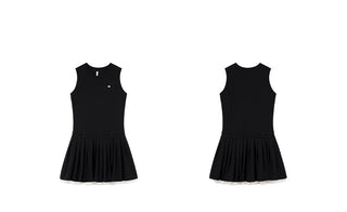 patchwork sleeveless dress