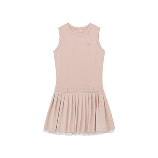 patchwork sleeveless dress