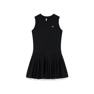 patchwork sleeveless dress