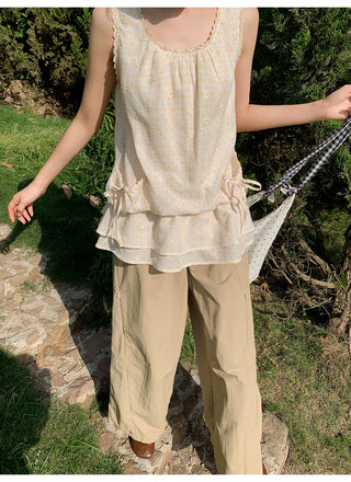 plaid camisole top