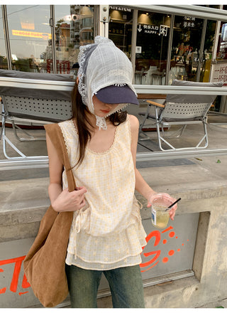 plaid camisole top