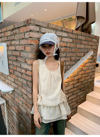 plaid camisole top
