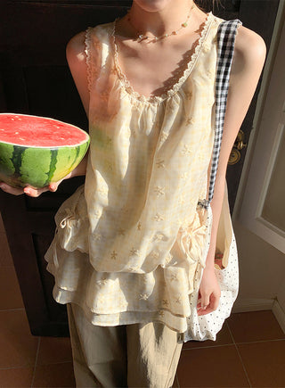 plaid camisole top