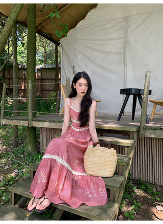 lace sling dress