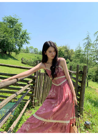 lace sling dress