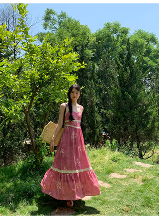 lace sling dress