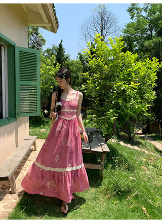 lace sling dress