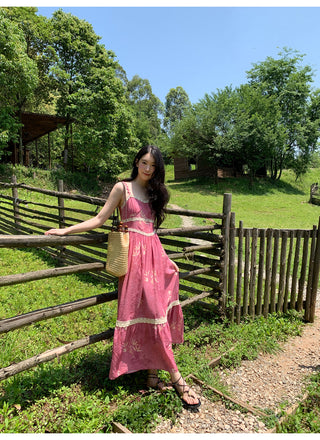 lace sling dress