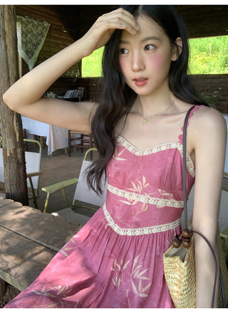 lace sling dress