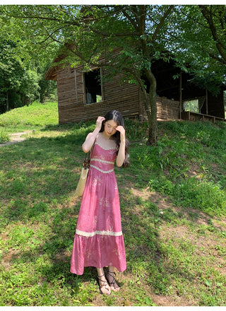lace sling dress