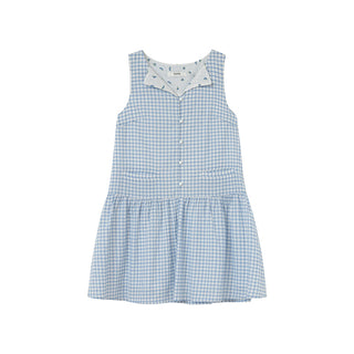 plaid sleeveless dress