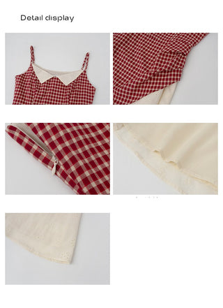 contrast gauze dress