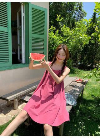 bow suspender dress