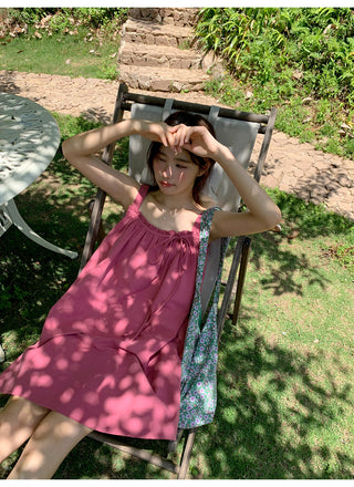 bow suspender dress