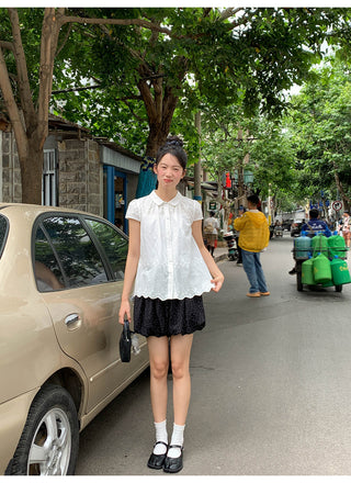 polka dot shorts