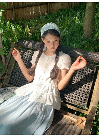 ruffled white shirt
