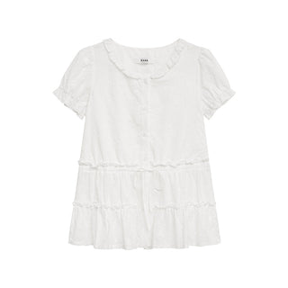 ruffled white shirt