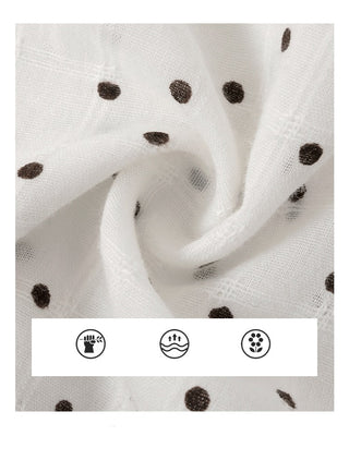 polka dot collar