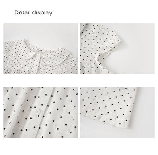 polka dot collar
