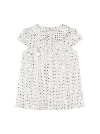 polka dot collar