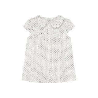 polka dot collar