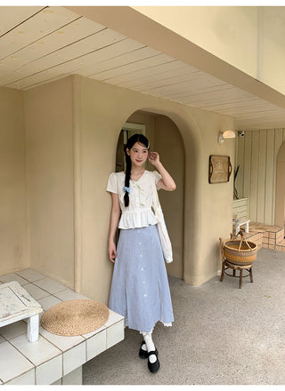 bow white shirt
