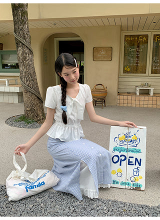 bow white shirt