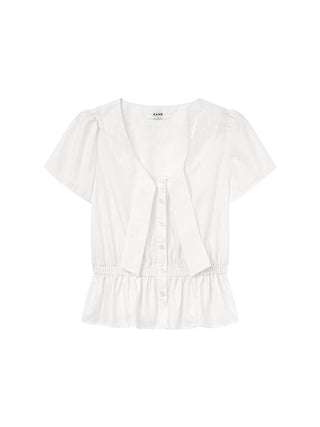 bow white shirt