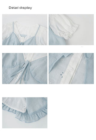 hollow puff sleeve